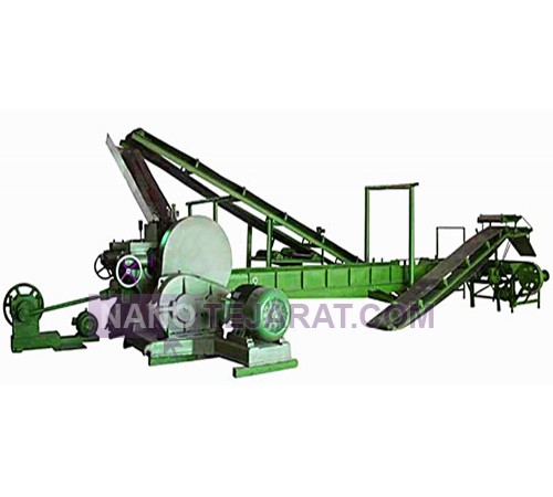 Tire recycling line